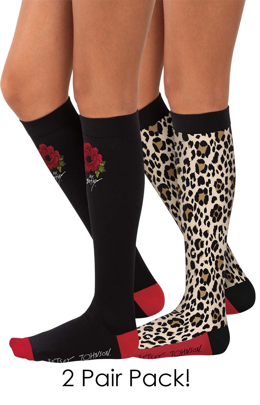 Compression Socks 2&#45;pac-koi Betsey Johnson